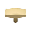 Heritage Brass Cabinet Knob Rectangular Design 41mm Satin Brass finish - C3384 41-SB - Choice Handles