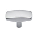 Heritage Brass Cabinet Knob Rectangular Design 41mm Satin Chrome finish - C3384 41-SC - Choice Handles