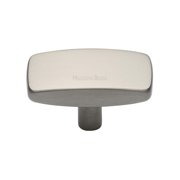 Heritage Brass Cabinet Knob Rectangular Design 41mm Satin Nickel finish - C3384 41-SN - Choice Handles