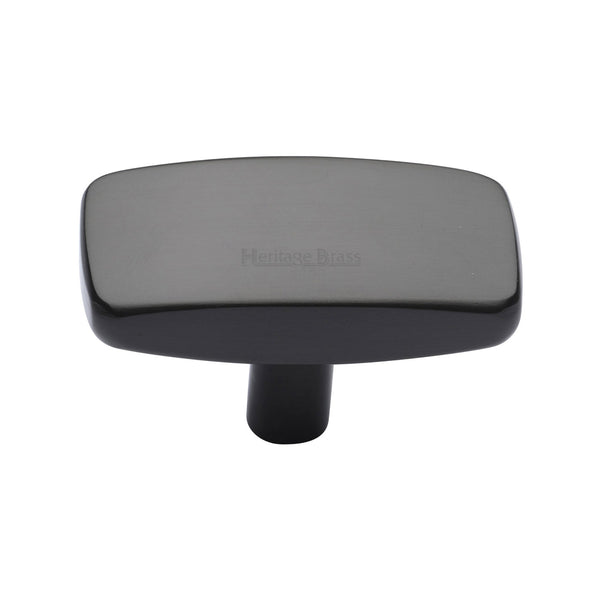 Heritage Brass Cabinet Knob Rectangular Design 47mm Matt Bronze finish - C3384 47-MB - Choice Handles