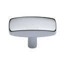 Heritage Brass Cabinet Knob Rectangular Design 47mm Polished Chrome finish - C3384 47-PC - Choice Handles