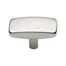 Heritage Brass Cabinet Knob Rectangular Design 47mm Polished Nickel - C3384 47-PNF - Choice Handles