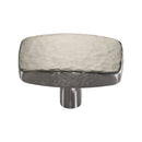 Heritage Brass Cabinet Knob Rectangular Hammered Design 47mm Satin Nickel finish - C3386 47-SN - Choice Handles