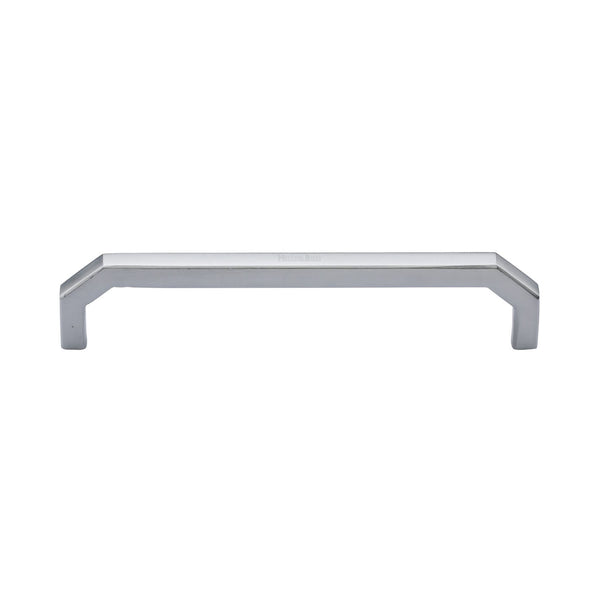 Heritage Brass Cabinet Pull Hex Angular Design 152mm CTC Satin Chrome Finish
 - C3465 152-SC - Choice Handles
