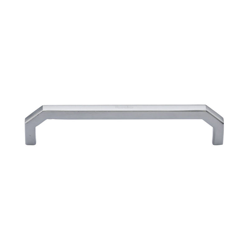 Heritage Brass Cabinet Pull Hex Angular Design 152mm CTC Satin Chrome Finish
 - C3465 152-SC - Choice Handles