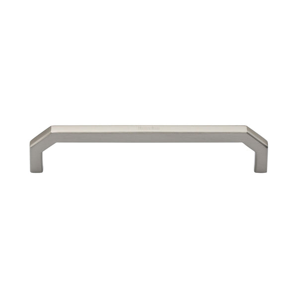 Heritage Brass Cabinet Pull Hex Angular Design 152mm CTC Satin Nickel Finish - C3465 152-SN - Choice Handles