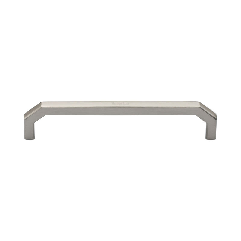 Heritage Brass Cabinet Pull Hex Angular Design 152mm CTC Satin Nickel Finish - C3465 152-SN - Choice Handles