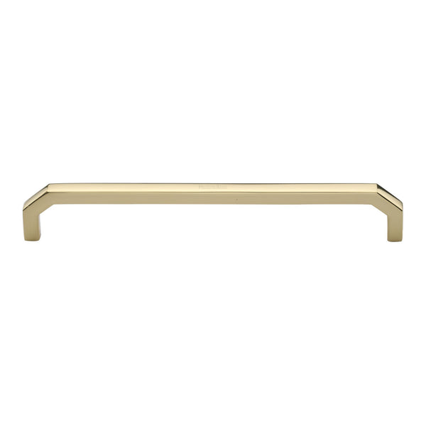 Heritage Brass Cabinet Pull Hex Angular Design 203mm CTC Polished Brass Finish - C3465 203-PB - Choice Handles