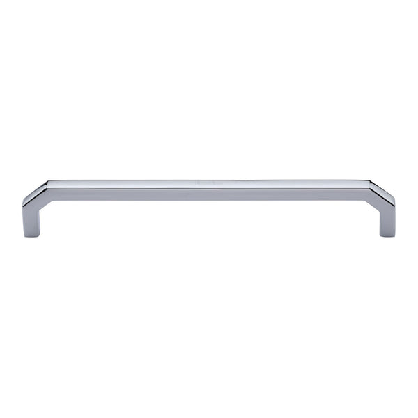 Heritage Brass Cabinet Pull Hex Angular Design 203mm CTC Polished Chrome Finish - C3465 203-PC - Choice Handles