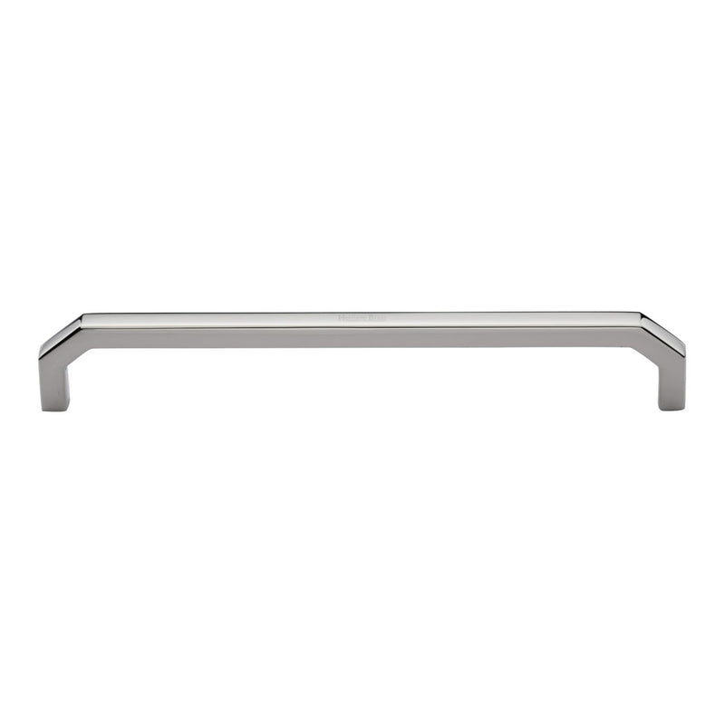Heritage Brass Cabinet Pull Hex Angular Design 203mm CTC Polished Nickel Finish - C3465 203-PNF - Choice Handles