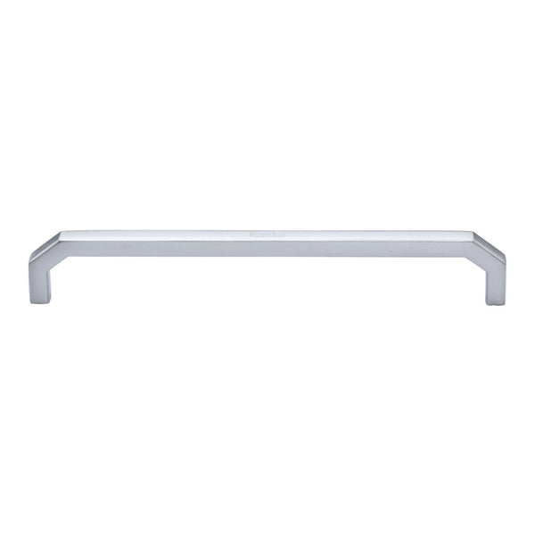 Heritage Brass Cabinet Pull Hex Angular Design 203mm CTC Satin Chrome Finish
 - C3465 203-SC - Choice Handles
