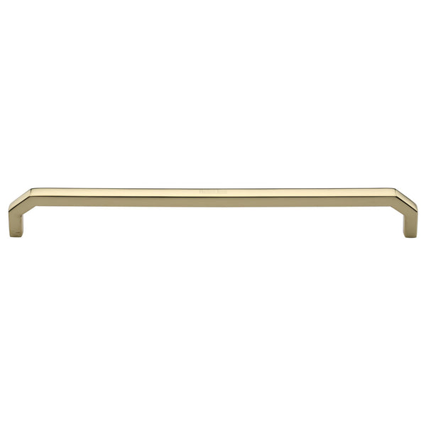 Heritage Brass Cabinet Pull Hex Angular Design 254mm CTC Polished Brass Finish - C3465 254-PB - Choice Handles