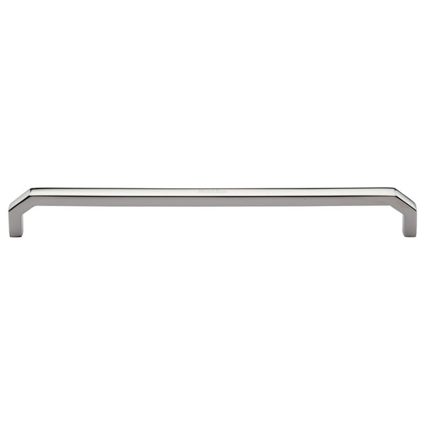 Heritage Brass Cabinet Pull Hex Angular Design 254mm CTC Polished Nickel Finish - C3465 254-PNF - Choice Handles