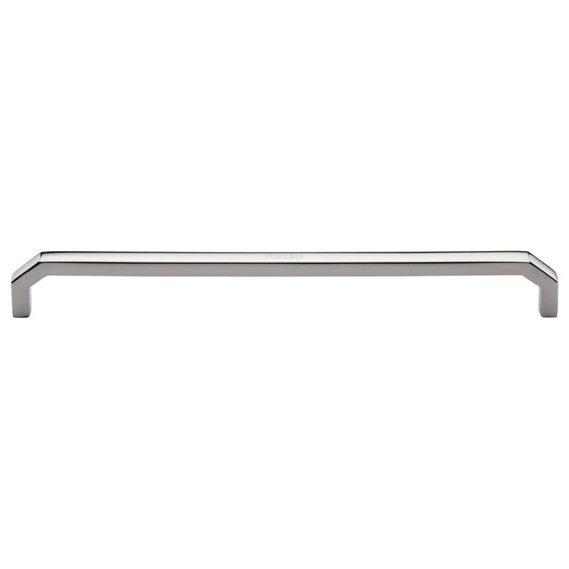Heritage Brass Cabinet Pull Hex Angular Design 254mm CTC Polished Nickel Finish - C3465 254-PNF - Choice Handles