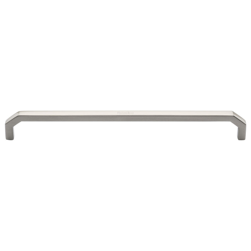 Heritage Brass Cabinet Pull Hex Angular Design 254mm CTC Satin Nickel Finish - C3465 254-SN - Choice Handles
