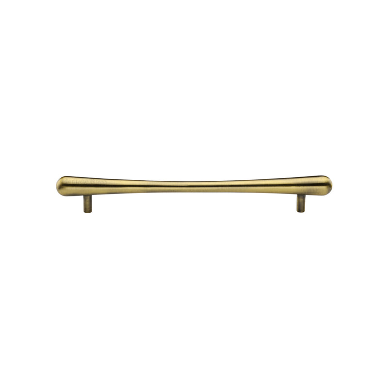 Heritage Brass Cabinet Pull T-Bar Raindrop Design 128mm CTC Antique Brass Finish - C3570 128-AT - Choice Handles
