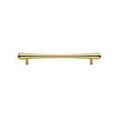 Heritage Brass Cabinet Pull T-Bar Raindrop Design 128mm CTC Polished Brass Finish - C3570 128-PB - Choice Handles
