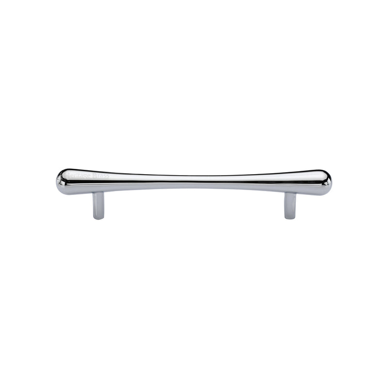 Heritage Brass Cabinet Pull T-Bar Raindrop Design 128mm CTC Polished Chrome Finish - C3570 128-PC - Choice Handles