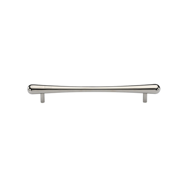 Heritage Brass Cabinet Pull T-Bar Raindrop Design 128mm CTC Polished Nickel Finish - C3570 128-PNF - Choice Handles
