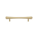 Heritage Brass Cabinet Pull T-Bar Raindrop Design 128mm CTC Satin Brass Finish - C3570 128-SB - Choice Handles