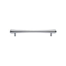 Heritage Brass Cabinet Pull T-Bar Raindrop Design 128mm CTC Satin Chrome Finish - C3570 128-SC - Choice Handles