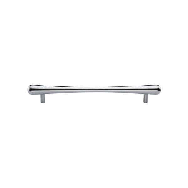 Heritage Brass Cabinet Pull T-Bar Raindrop Design 128mm CTC Satin Chrome Finish - C3570 128-SC - Choice Handles
