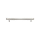 Heritage Brass Cabinet Pull T-Bar Raindrop Design 128mm CTC Satin Nickel Finish - C3570 128-SN - Choice Handles