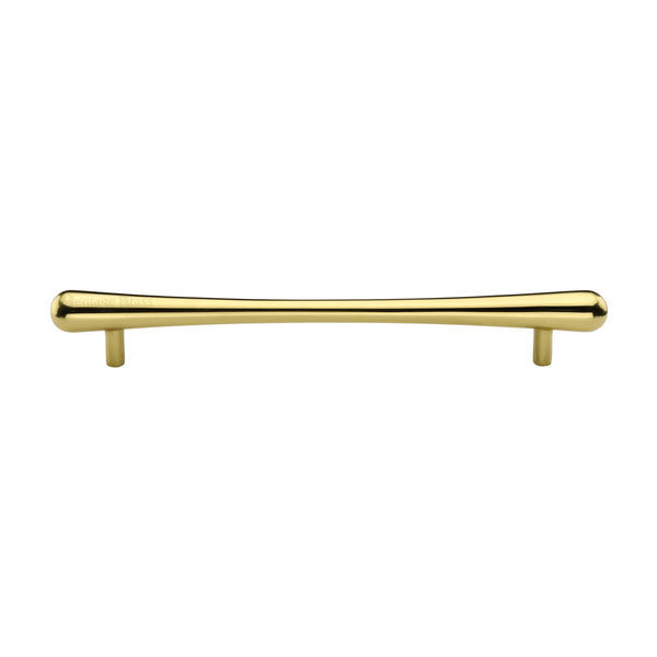 Heritage Brass Cabinet Pull T-Bar Raindrop Design 192mm CTC Polished Brass Finish - C3570 192-PB - Choice Handles