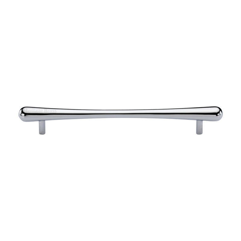 Heritage Brass Cabinet Pull T-Bar Raindrop Design 192mm CTC Polished Chrome Finish - C3570 192-PC - Choice Handles