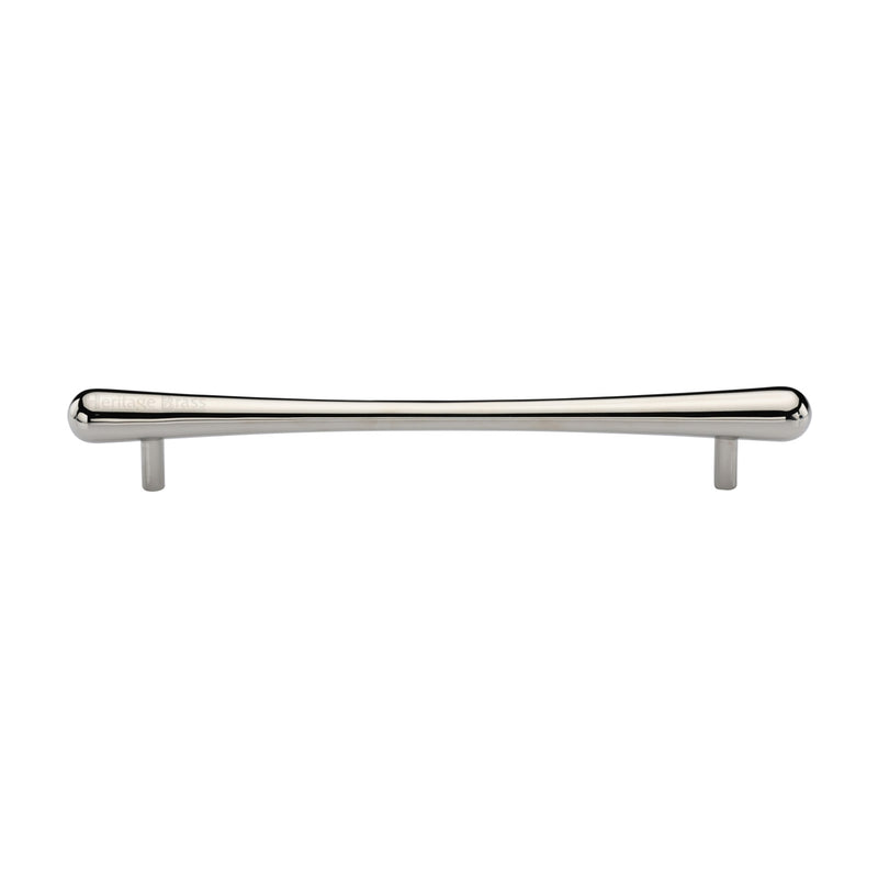 Heritage Brass Cabinet Pull T-Bar Raindrop Design 192mm CTC Polished Nickel Finish - C3570 192-PNF - Choice Handles
