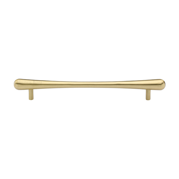Heritage Brass Cabinet Pull T-Bar Raindrop Design 192mm CTC Satin Brass Finish - C3570 192-SB - Choice Handles