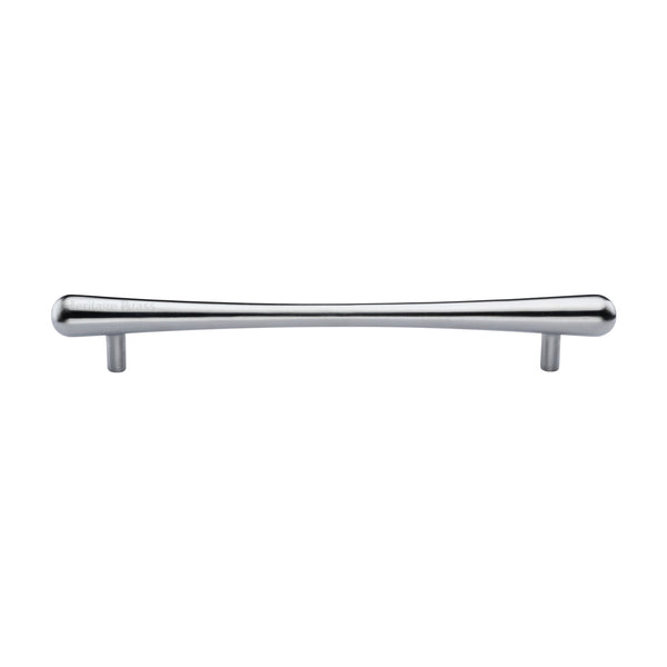 Heritage Brass Cabinet Pull T-Bar Raindrop Design 192mm CTC Satin Chrome Finish - C3570 192-SC - Choice Handles