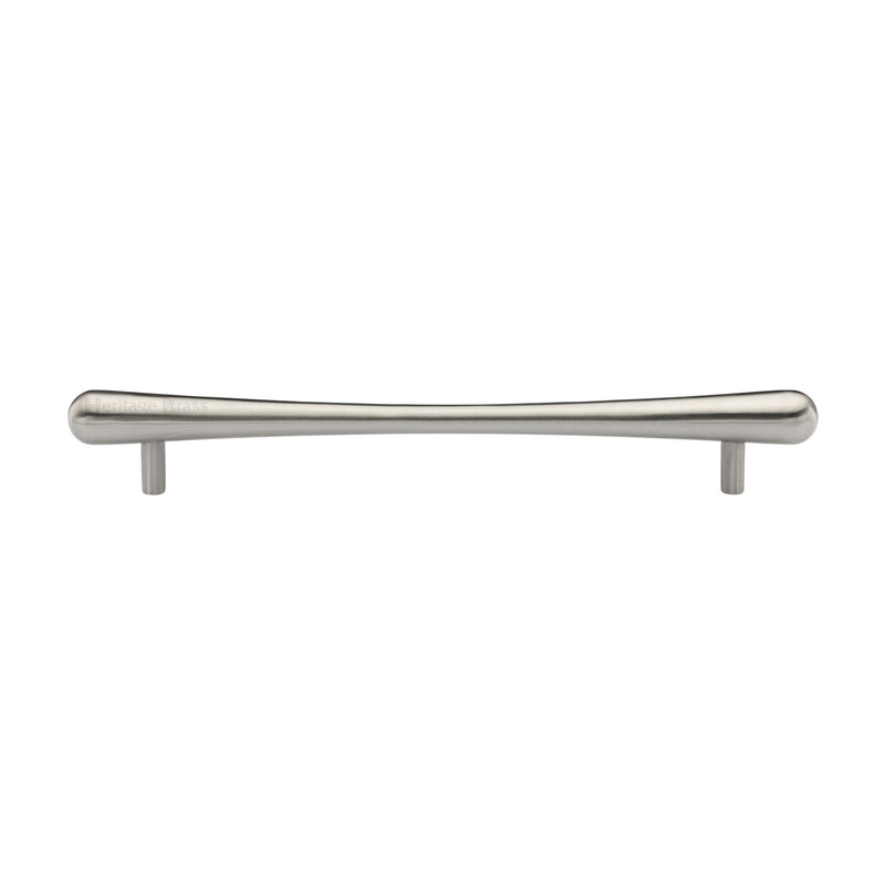 Heritage Brass Cabinet Pull T-Bar Raindrop Design 192mm CTC Satin Nickel Finish - C3570 192-SN - Choice Handles