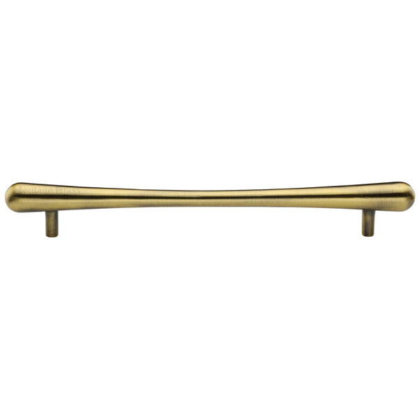 Heritage Brass Cabinet Pull T-Bar Raindrop Design 256mm CTC Antique Brass Finish - C3570 256-AT - Choice Handles