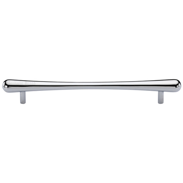 Heritage Brass Cabinet Pull T-Bar Raindrop Design 256mm CTC Polished Chrome Finish - C3570 256-PC - Choice Handles