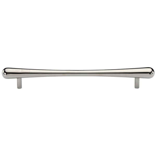 Heritage Brass Cabinet Pull T-Bar Raindrop Design 256mm CTC Polished Nickel Finish - C3570 256-PNF - Choice Handles