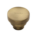Heritage Brass Cabinet Knob Round Stepped Design 32mm Antique finish - C3624 32-AT - Choice Handles