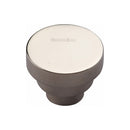 Heritage Brass Cabinet Knob Round Stepped Design 32mm Polished Nickel - C3624 32-PNF - Choice Handles
