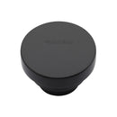 Heritage Brass Cabinet Knob Round Stepped Design 38mm Matt Black finish - C3624 38-BKMT - Choice Handles