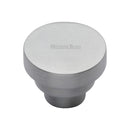 Heritage Brass Cabinet Knob Round Stepped Design 38mm Satin Chrome finish - C3624 38-SC - Choice Handles