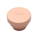 Heritage Brass Cabinet Knob Round Stepped Design 38mm Satin Rose Gold finish - C3624 38-SRG - Choice Handles
