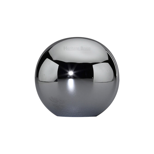 Heritage Brass Cabinet Knob Globe Design 25mm Polished Chrome finish - C3627-PC - Choice Handles