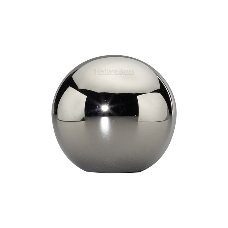Heritage Brass Cabinet Knob Globe Design 25mm Polished Nickel - C3627-PNF - Choice Handles