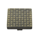Heritage Brass Cabinet Knob Square Weave Design 38mm Aged Brass finish - C3631 38-AB - Choice Handles