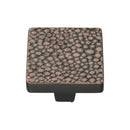 Heritage Brass Cabinet Knob Square Stingray Design 32mm Aged Copper finish - C3653 32-AC - Choice Handles