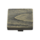 Heritage Brass Cabinet Knob Square Pine Design 38mm Aged Brass finish - C3664 38-AB - Choice Handles