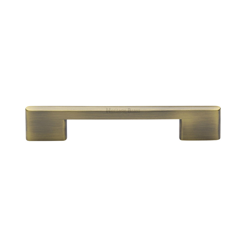 Heritage Brass Cabinet Pull Slim Metro Design 128mm CTC Antique Brass finish - C3681 128-AT - Choice Handles