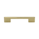 Heritage Brass Cabinet Pull Slim Metro Design 128mm CTC Polished Brass finish - C3681 128-PB - Choice Handles