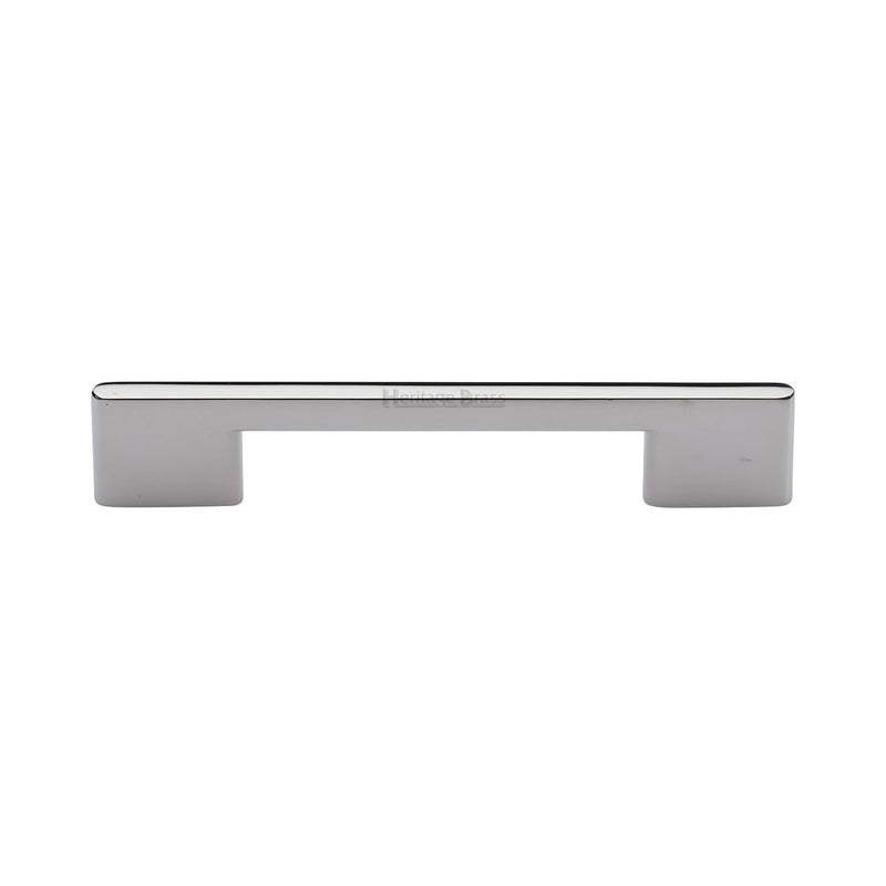 Heritage Brass Cabinet Pull Slim Metro Design 128mm CTC Polished Nickel finish - C3681 128-PNF - Choice Handles