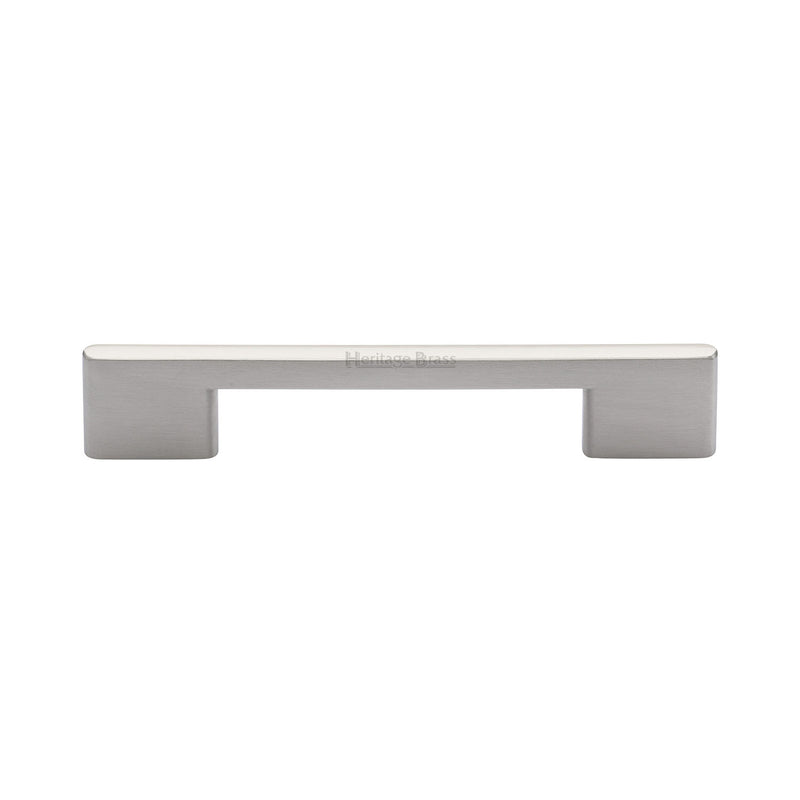Heritage Brass Cabinet Pull Slim Metro Design 128mm CTC Satin Nickel finish - C3681 128-SN - Choice Handles